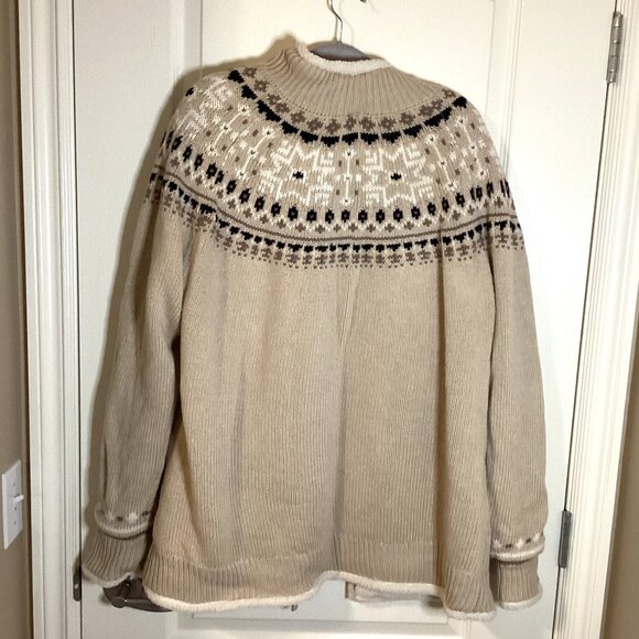 Stormpack Sunice Men's Women's Fleece Lined Fair Isle Sweater Cardigan Size XXL - Picture 7 of 10